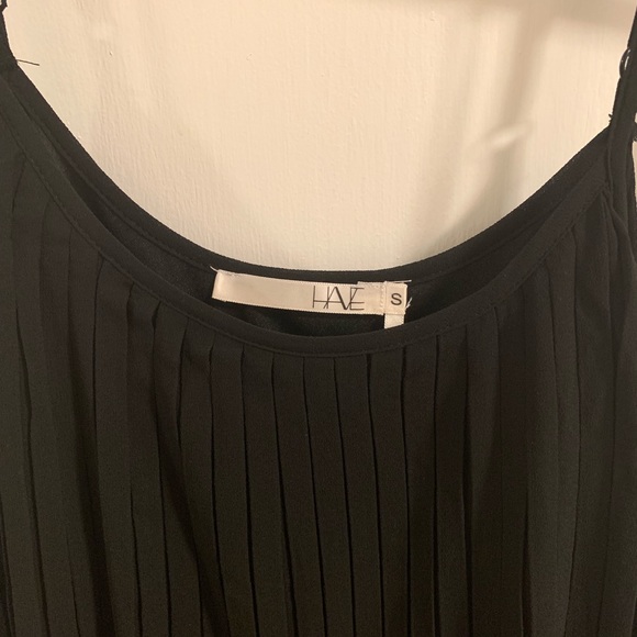 Black Pleated Dress, size small - Picture 3 of 3